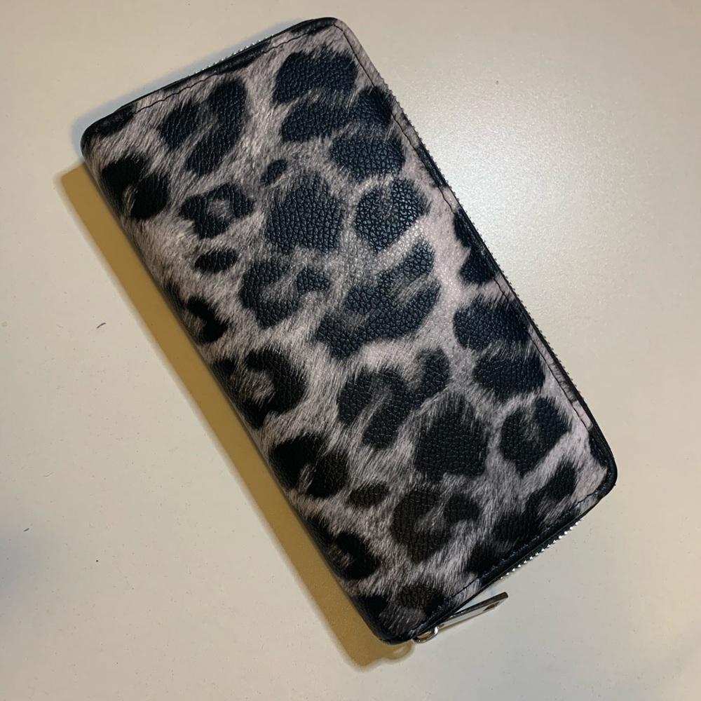 Vegan Animal Print Large Wallet